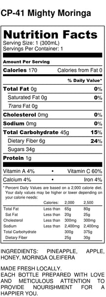 Mighty Moringa Nutrition Facts