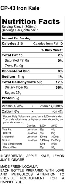 Iron Kale Nutrition Facts