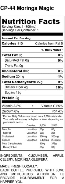 Moringa Magic Nutrition Facts