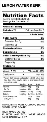 Kefir Nutritional Facts