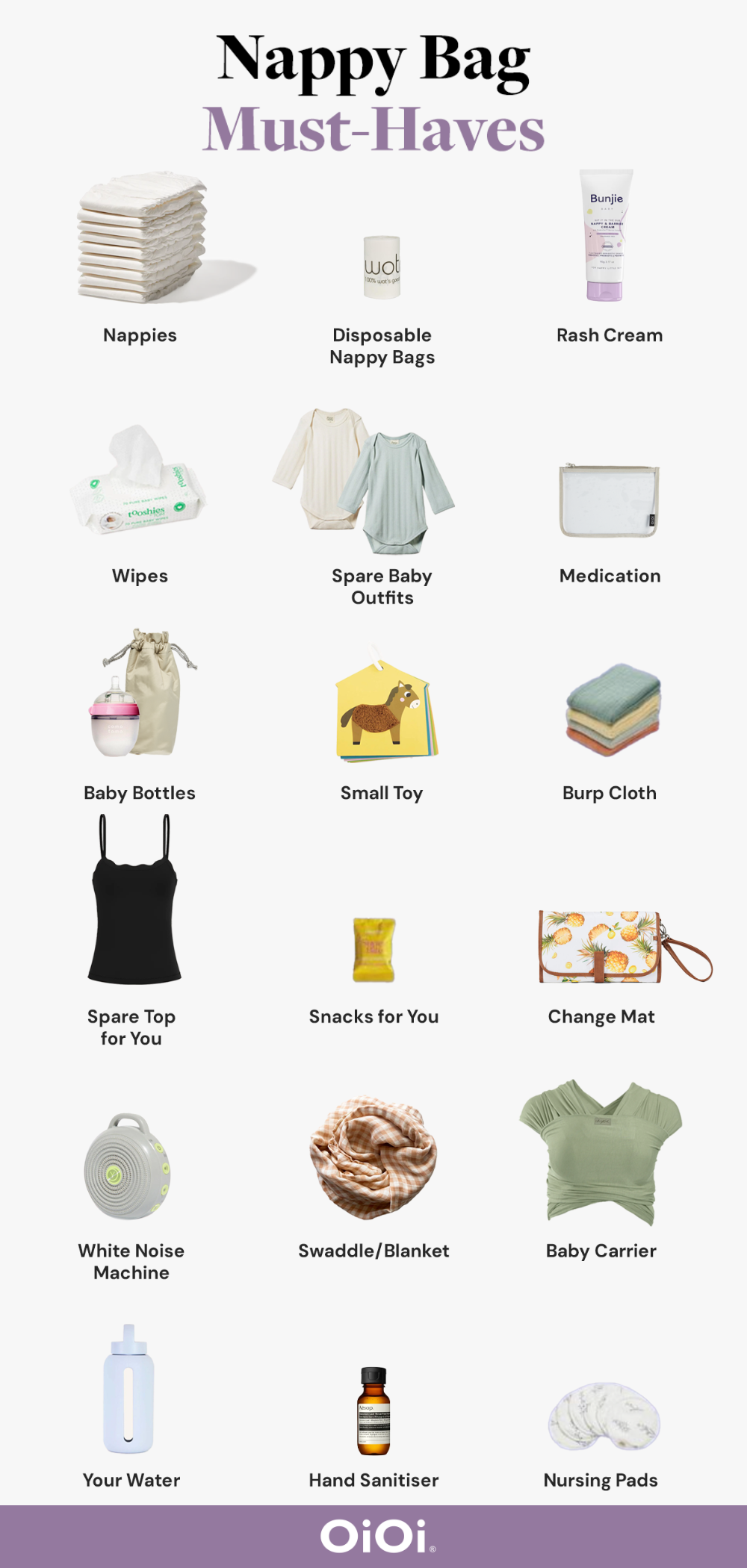 nappy bag checklist australia