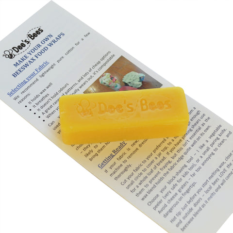 DIY Beeswax Wrap Blend - 1 Kg Block – Dee's Bees NZ