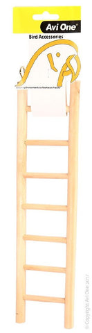 Avi One 7 Rung Wooden Bird Ladder