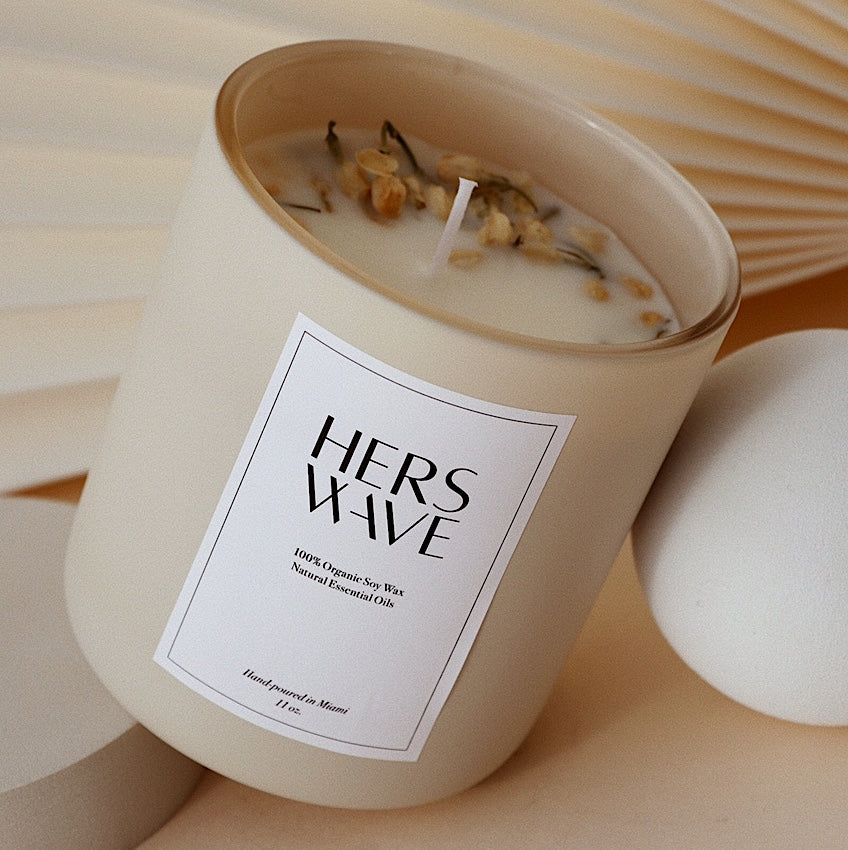 Hers Wave Premium Soy Wax Cherry Blossom Candle