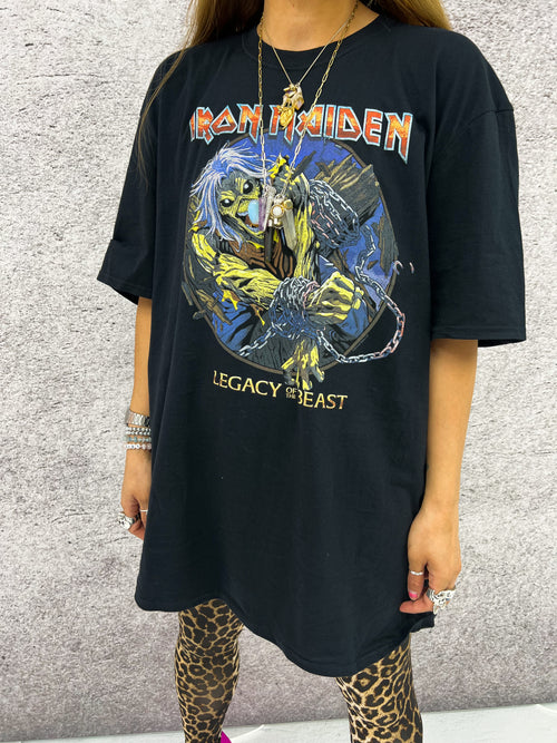 Iron Maiden 'Chained Legacy' T-Shirt In Black