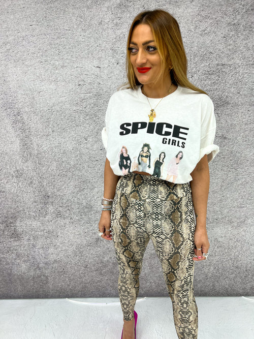 Spice Girls 'Photo Poses' T-Shirt In White