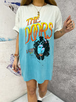 The Doors ‘Light My Fire’ Tee In Cream And Blue
