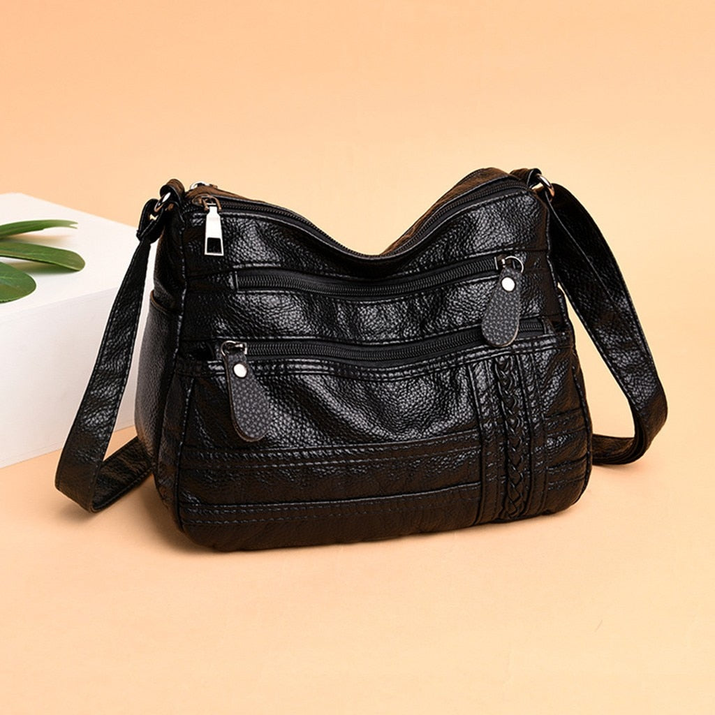 Cute PU Leather Crossbody Bag - Glamoxury