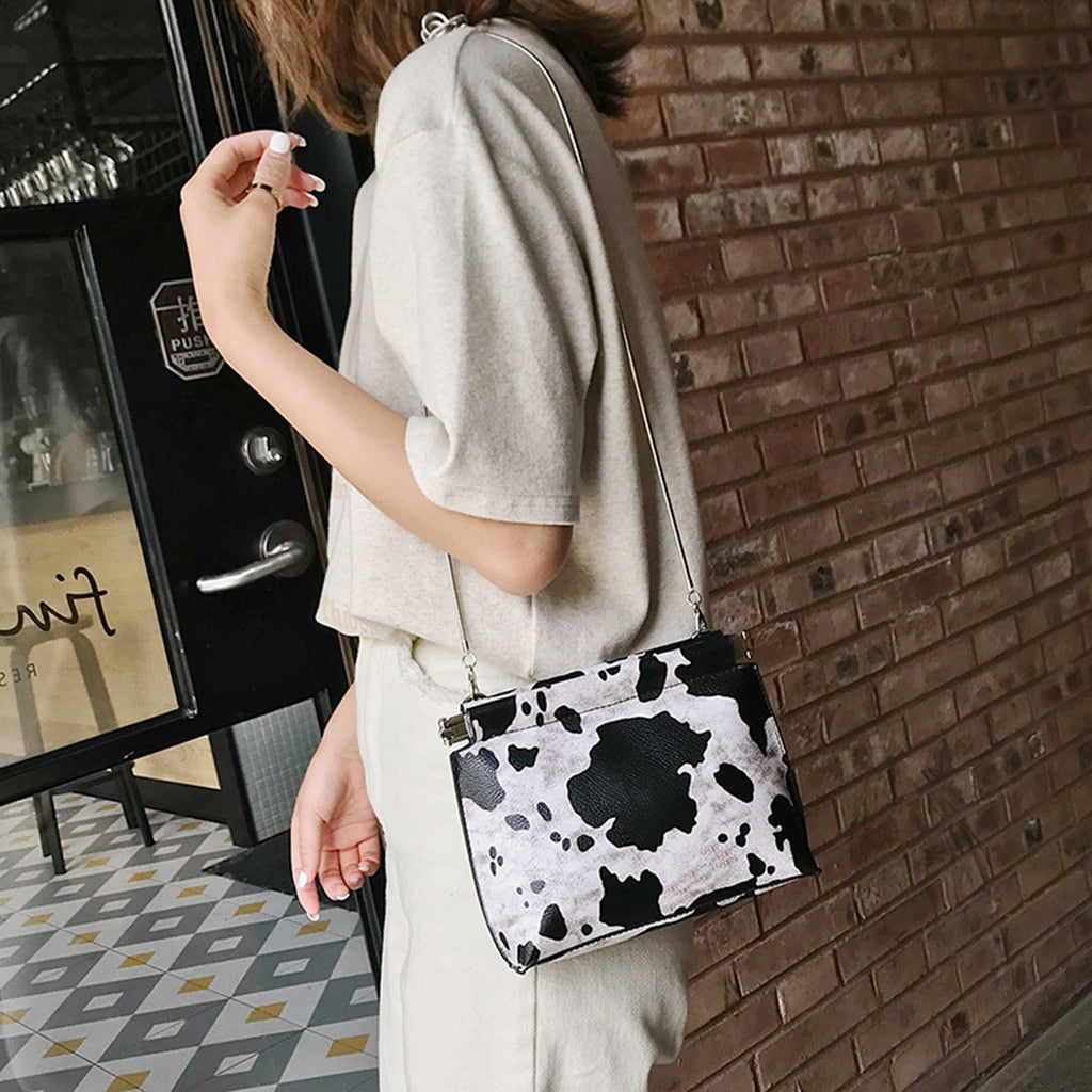 Cow Pattern Small Crossbody Bag - Glamoxury