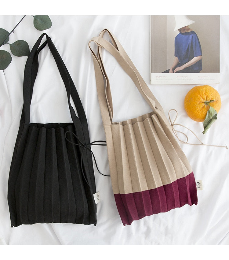 Women Shoulder Bag Solid Patchwork Knit Canvas Shopping Weave Handbag Tote For Ladies Large Capacity String 1024x1024 ?v=1585602489