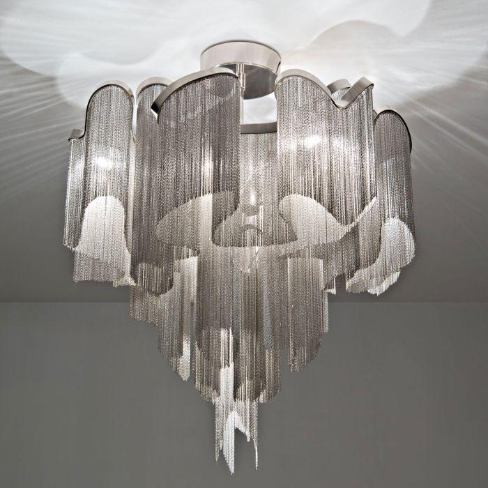 Waterfall ceiling light