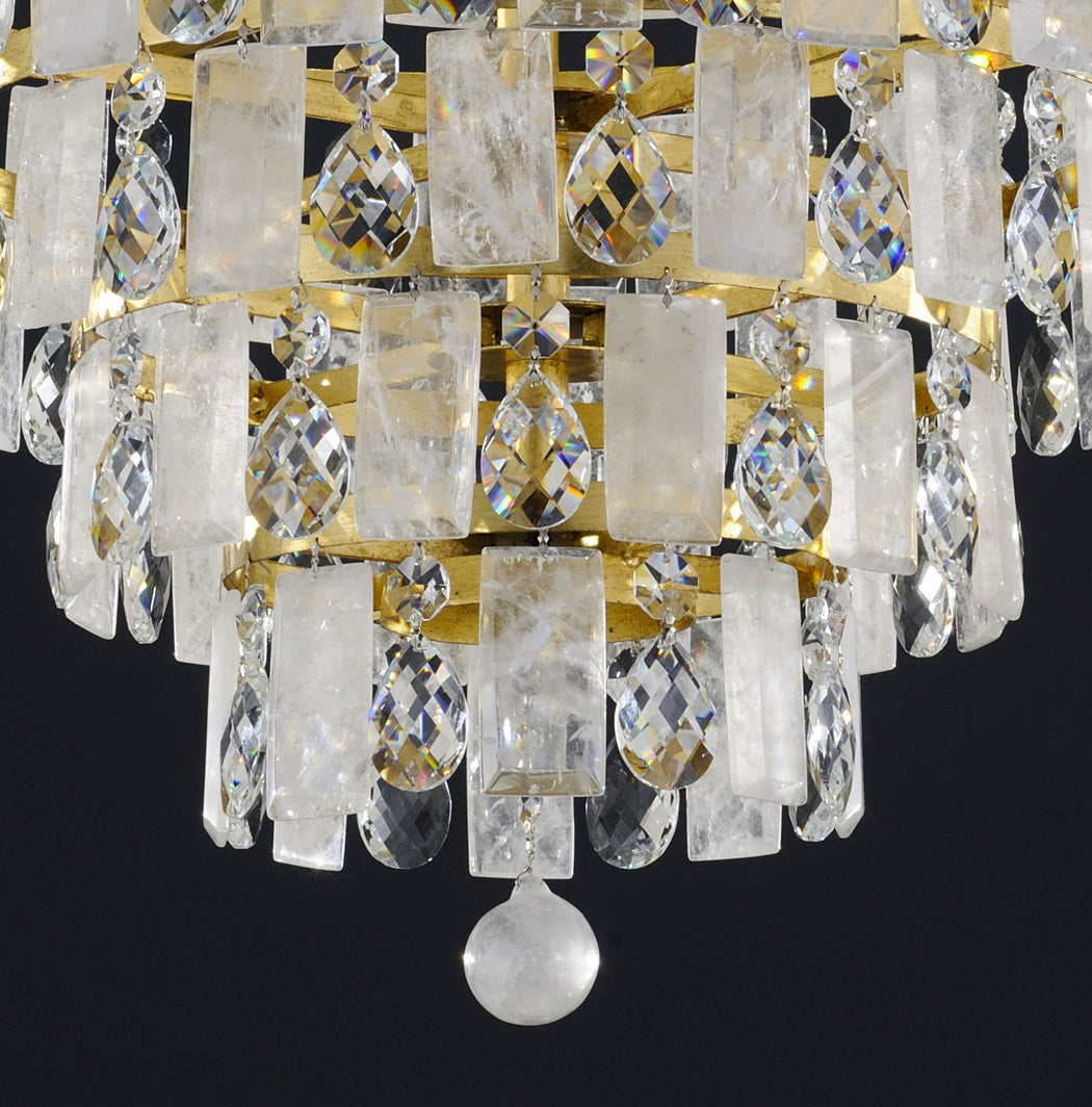 Modern rock crystal chandelier with 