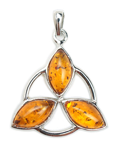 Amber mounted as a pendant