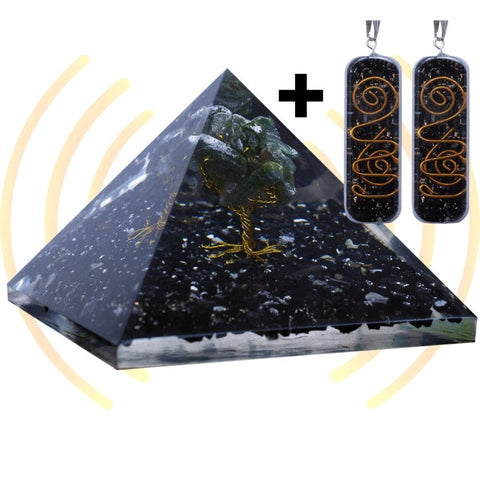 black tourmaline orgone home protection pack