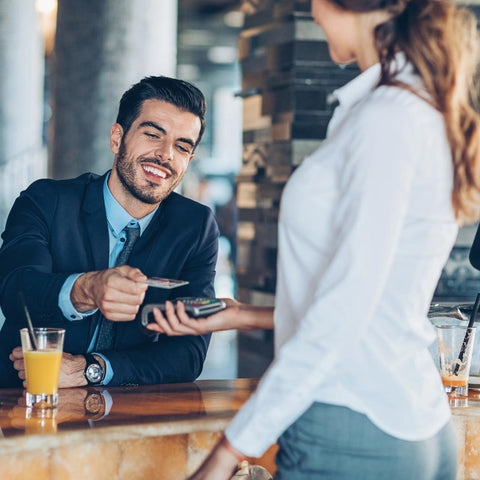 Man making a payment