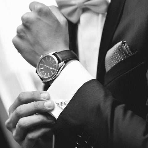 man wearing a watch