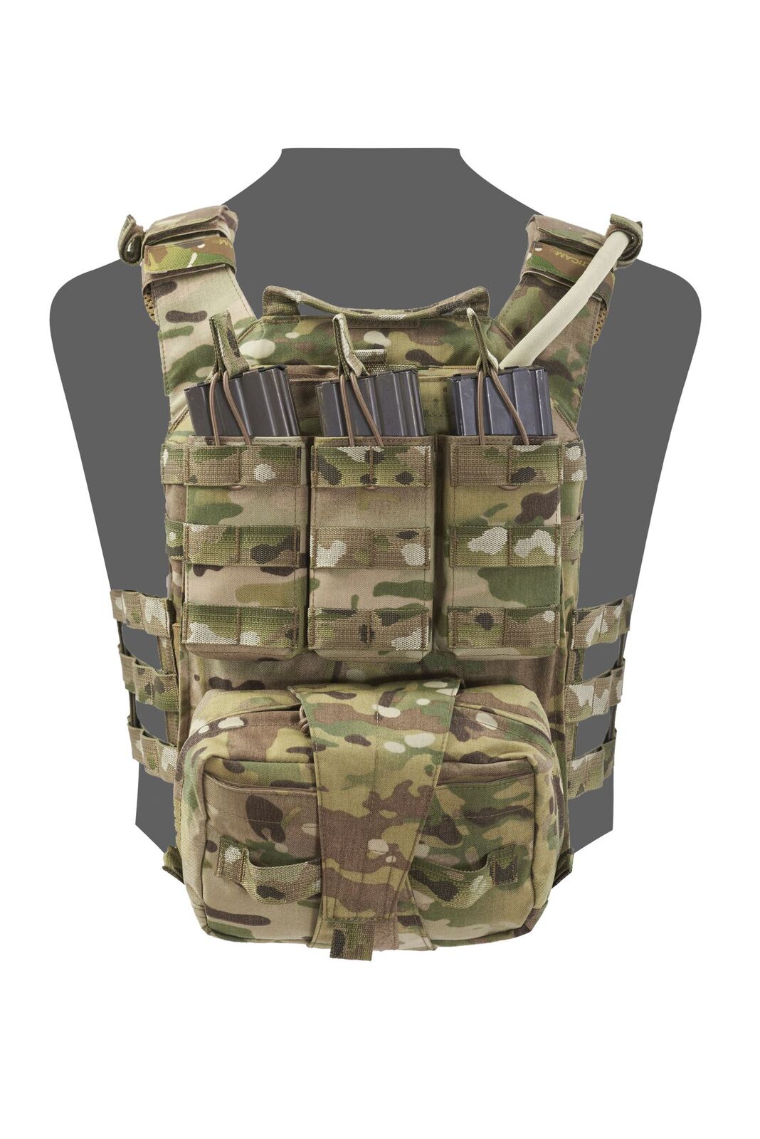 Warrior Assault System - Back panel with Med Pouch and Triple M4 5.56 ...