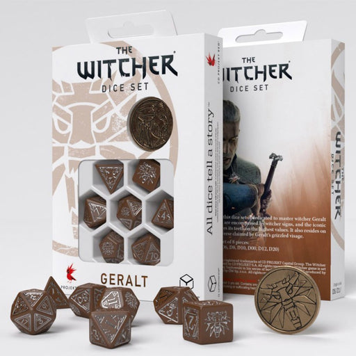 The Witcher Dice Set: Geralt - Roachs Companion (7 + coin)