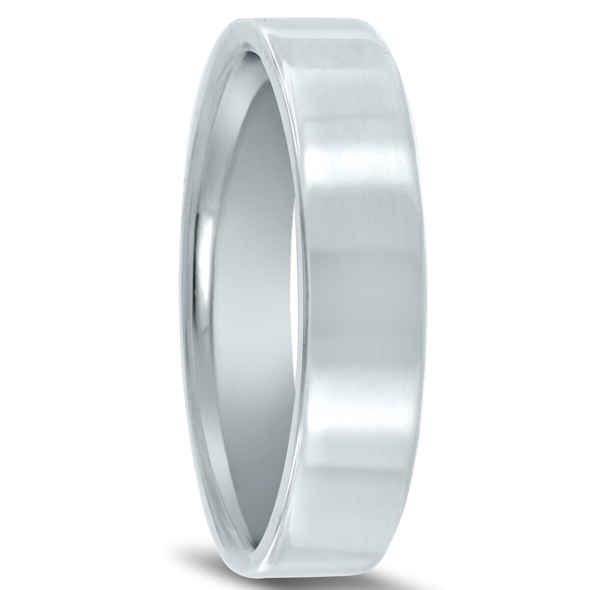 Flat 5mm Euro Fit Men's Wedding Ring