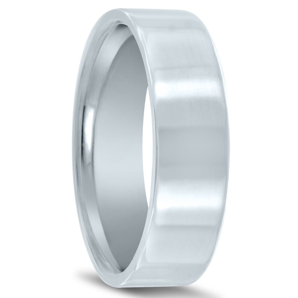 Flat 6mm Euro Fit Men's Wedding Ring