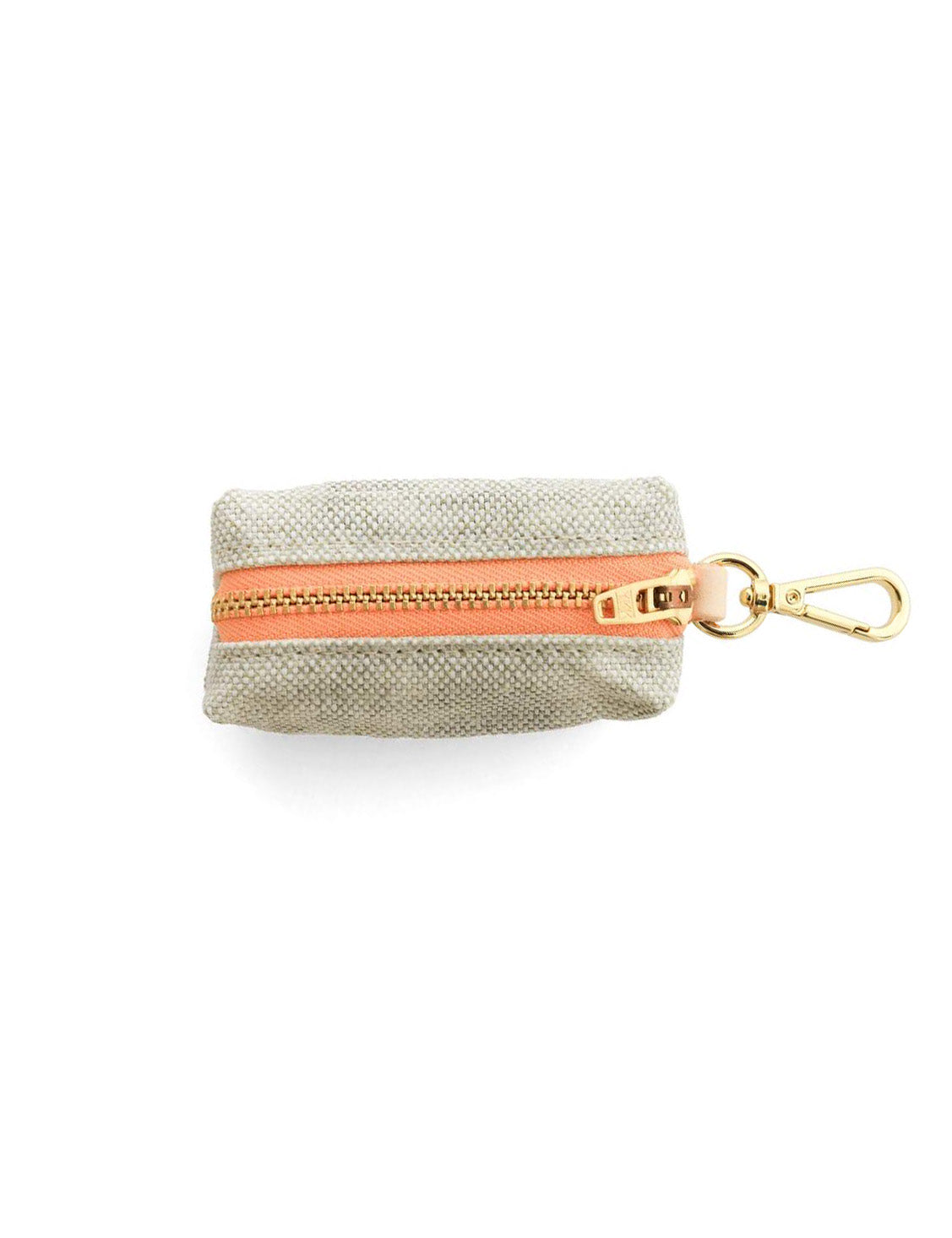 Fog & Peach Waxed Canvas Leash Bag