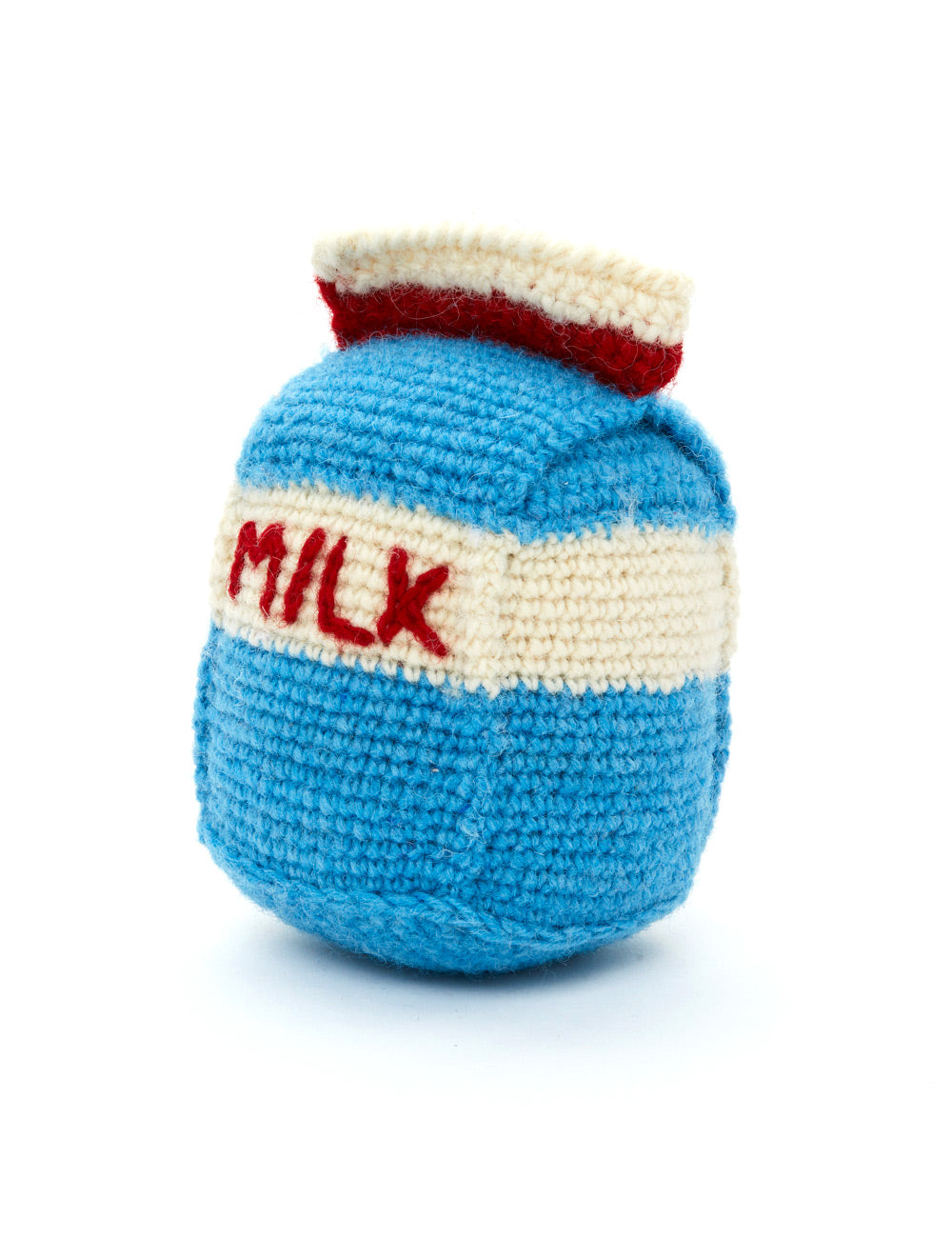 milk carton dog toy