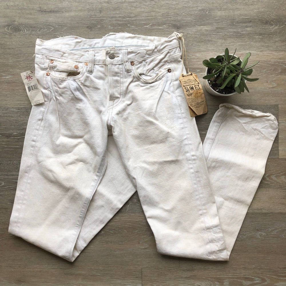 rrl white jeans