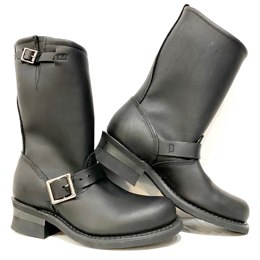 frye black leather boots