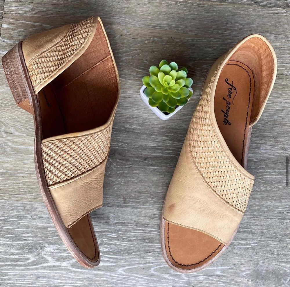 free people woven flats