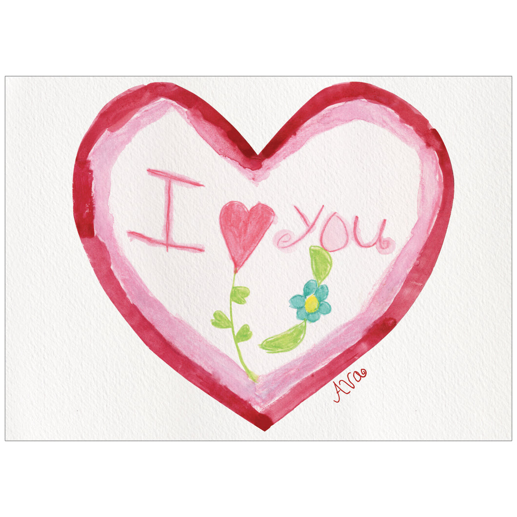 I Heart You (POD) – Children's Art Project