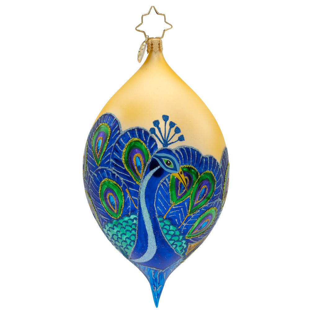 MD Anderson - Peacock Radko Ornament