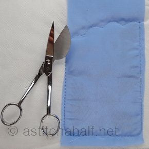 Lining - Cut away excess fabric from Back of the Hoop