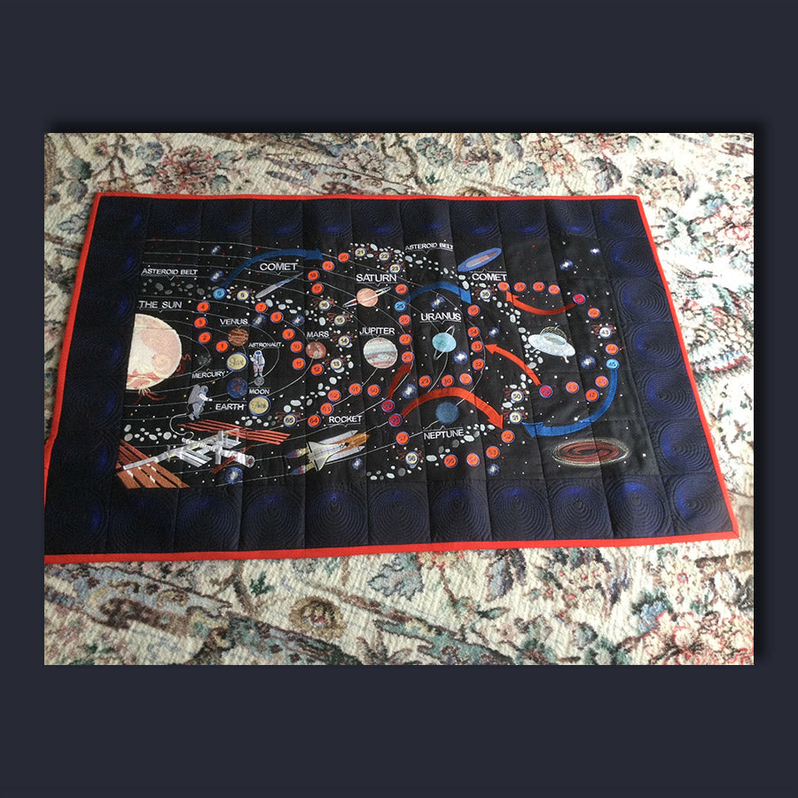 Space Exploration Complete Quilt and Game at astitchahalf