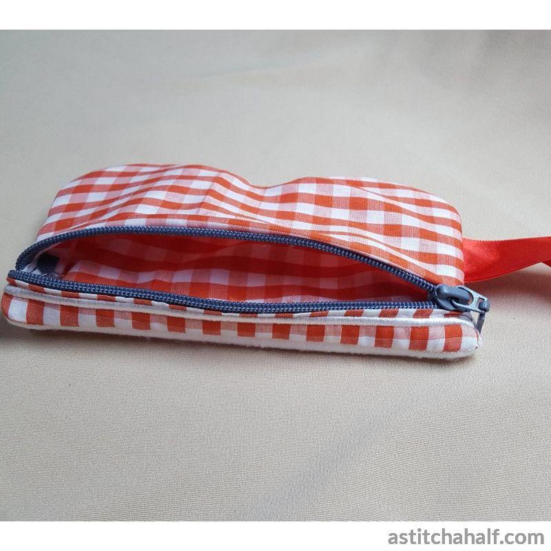 Cool Cat Eyeglass Case with ITH Zipper