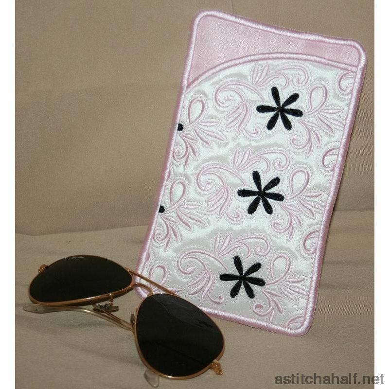 Flamingo Eyeglass Case - aStitch aHalf