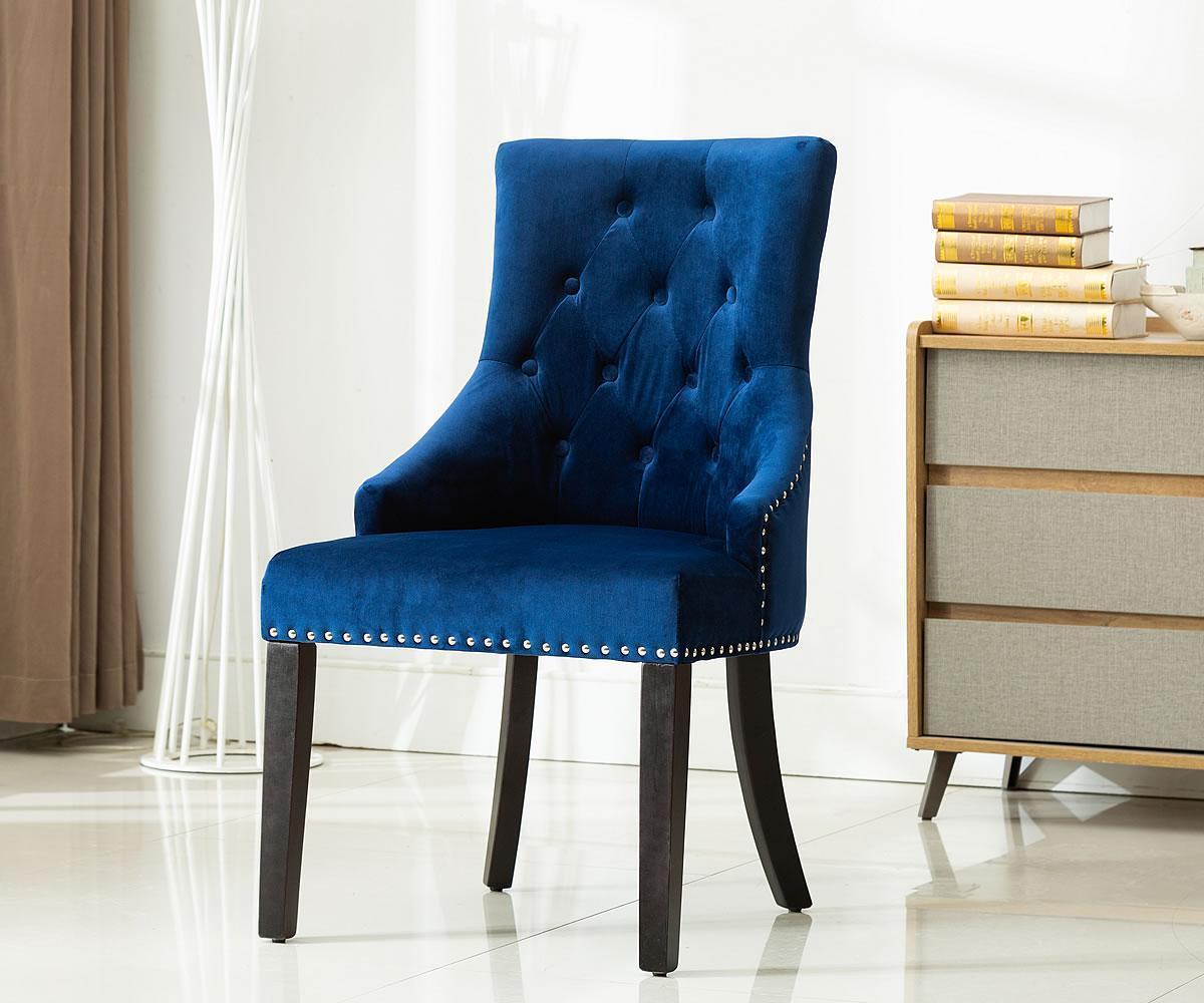 But blue suede Banquet chair Online in Lagos- Eunicon Furniture