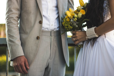 luxury fashion beach wedding