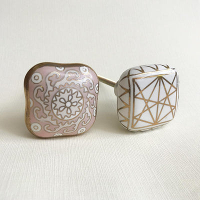 decorative drawer knobs pink