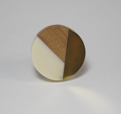 Geo Knob - Gold  Drawer Pulls and Cabinet Knobs