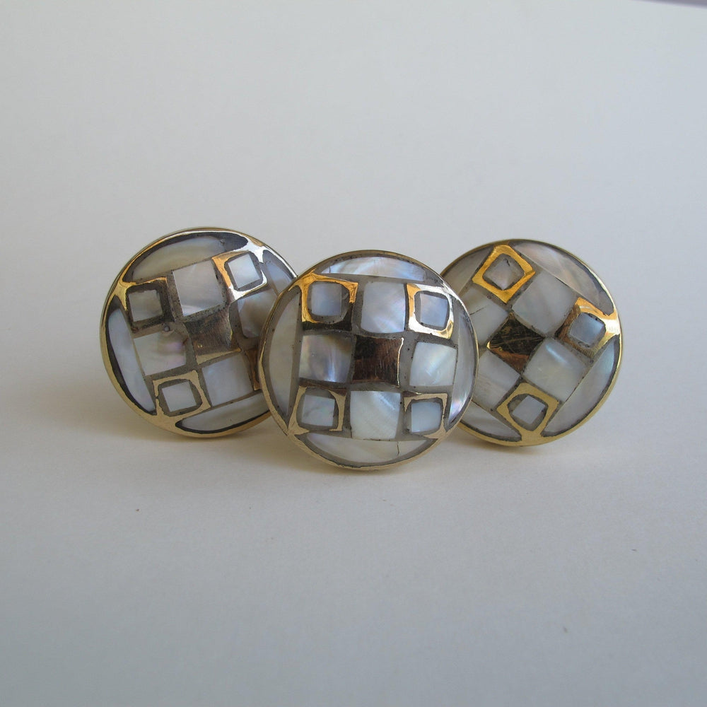 Checkered Mother Of Pearl Drawer Pulls Cabinet Knobs Hooks Knobs
