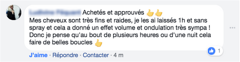 avis achat bigoudis Roll'ins facebook