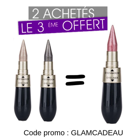 offre flash 2 achetés le 3ème est gratuit Eyeliner Fards paupières Glam duo Roll'ins