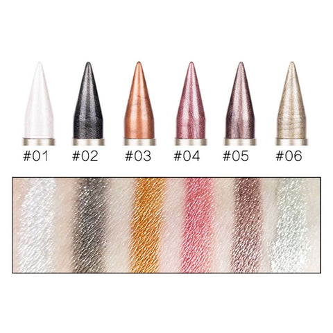 6 coloris swatch pour le eyeliner eyeshadow duo glam glam'duo