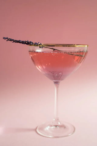 Cocktail with lavender