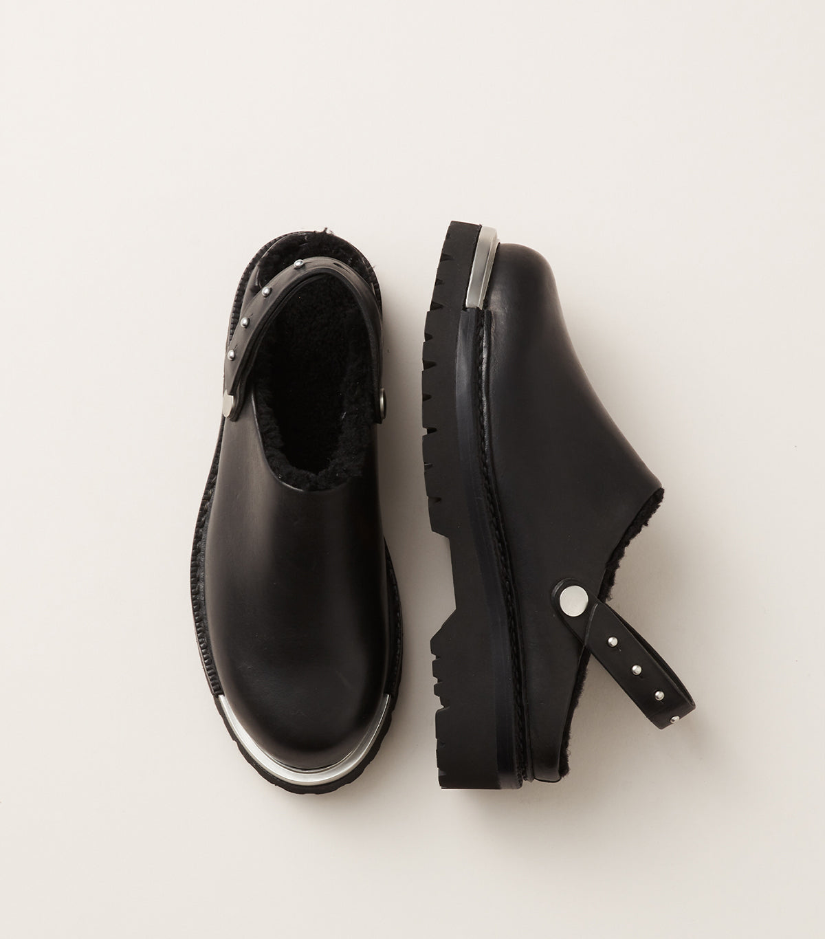 feit shearling clog