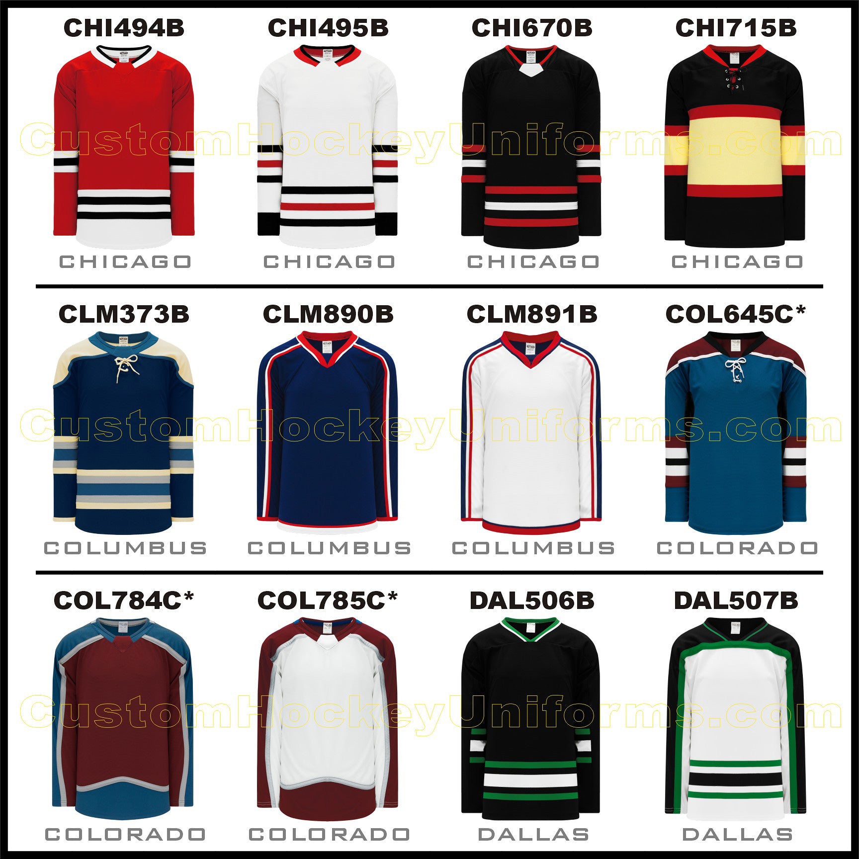 order hockey jerseys