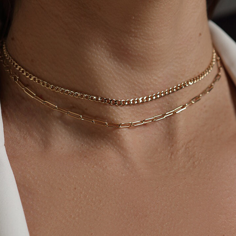 Classic Chain Choker Necklace 