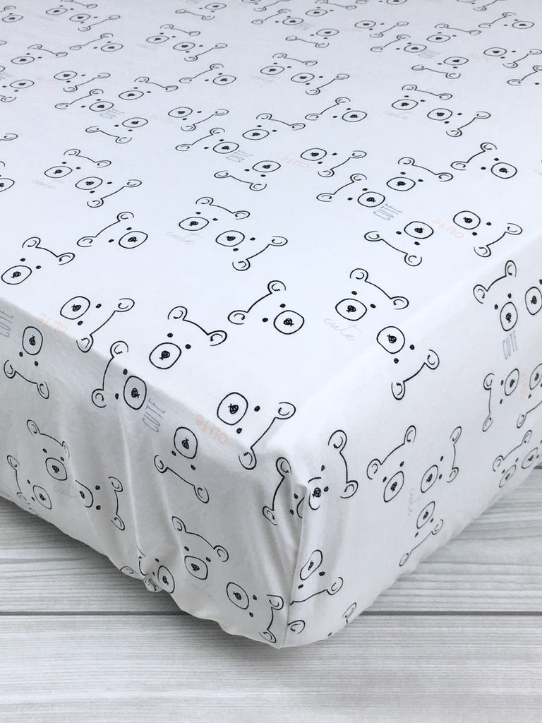 crib sheet with matching changing pad cover