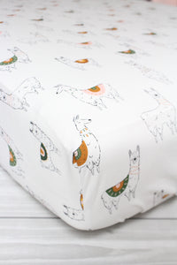 crib sheet and changing pad cover set