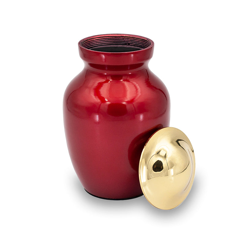 Deep Red Cremation Urn 45 Cubic Inch North American Urns And Memorials